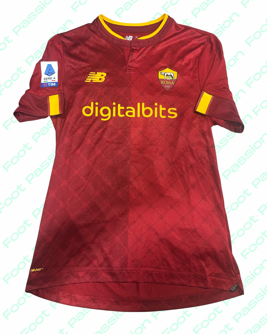 2022/2023 - AS Roma Home * Pellegrini #7 - Signed (L) - 9/10