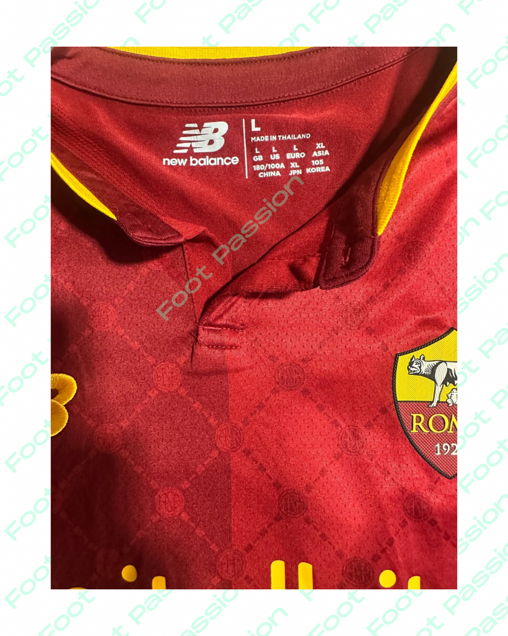 2022/2023 - AS Roma Home * Pellegrini #7 - Signed (L) - 9/10