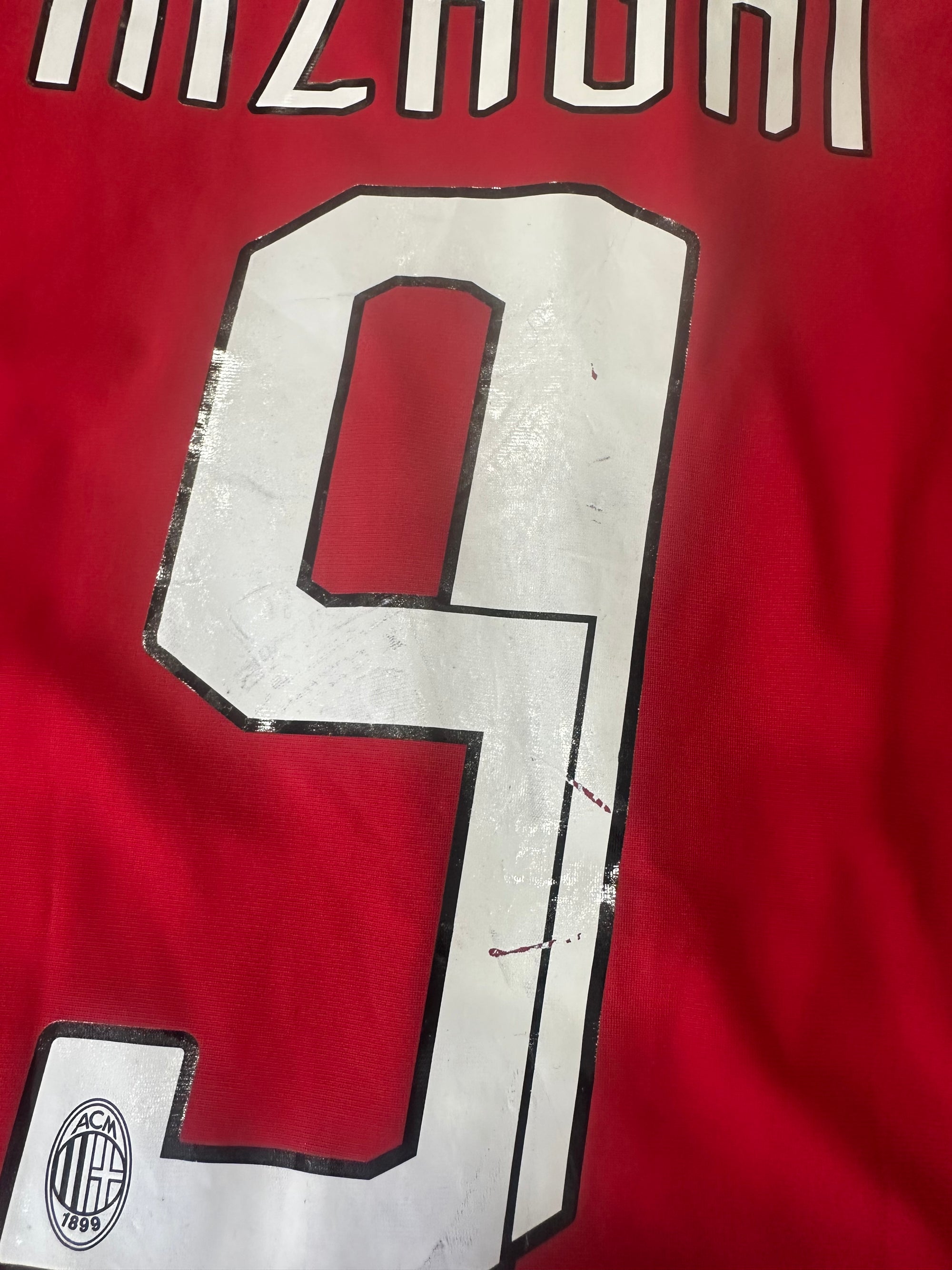 🏆 Maillot AC Milan Domicile 2007/2008 – Inzaghi #9