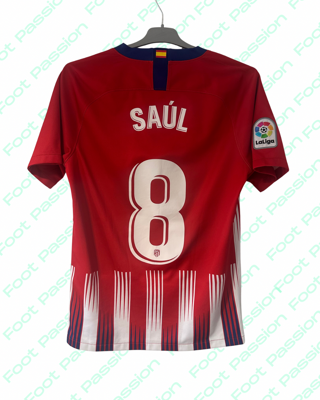2018/19 - Atletico Madrid Home - Saul #8 (S) - 9/10