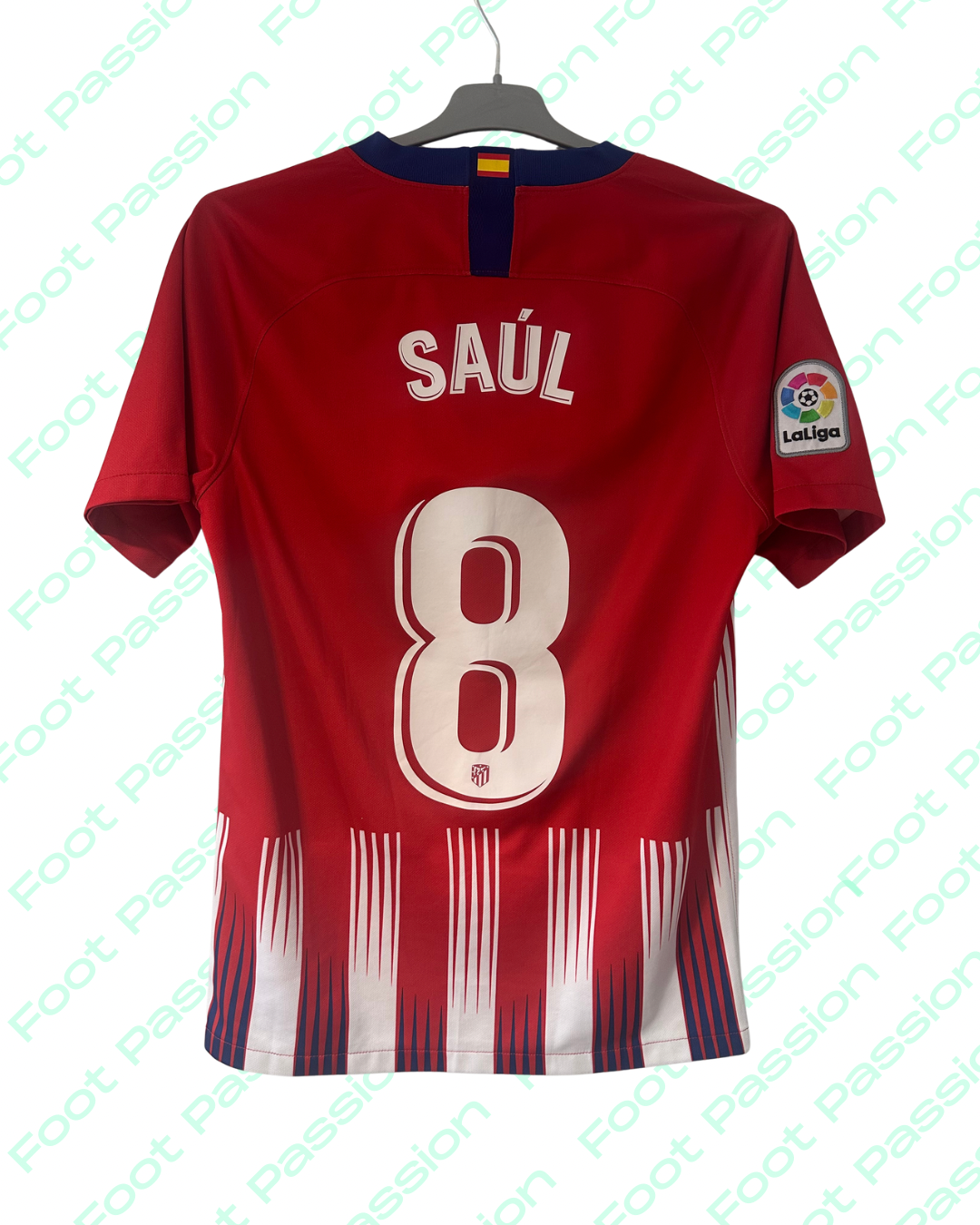 2018/19 - Atletico Madrid Home - Saul #8 (S) - 9/10