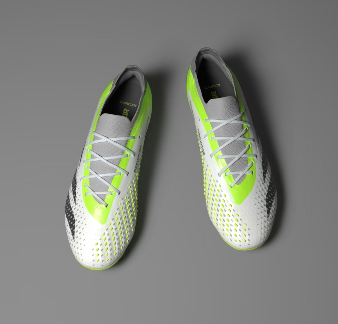 Adidas Predator Accuracy.1 FG – Blanc / Vert fluo / Noir
