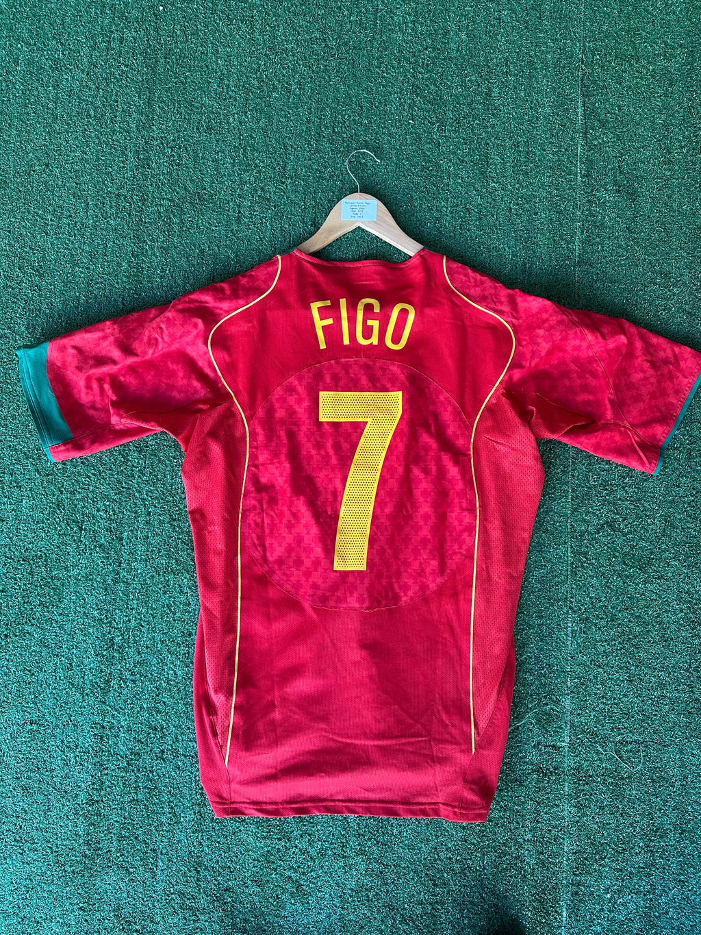 🇵🇹 Maillot Vintage Portugal 2004 – Luís Figo #7 – Nike