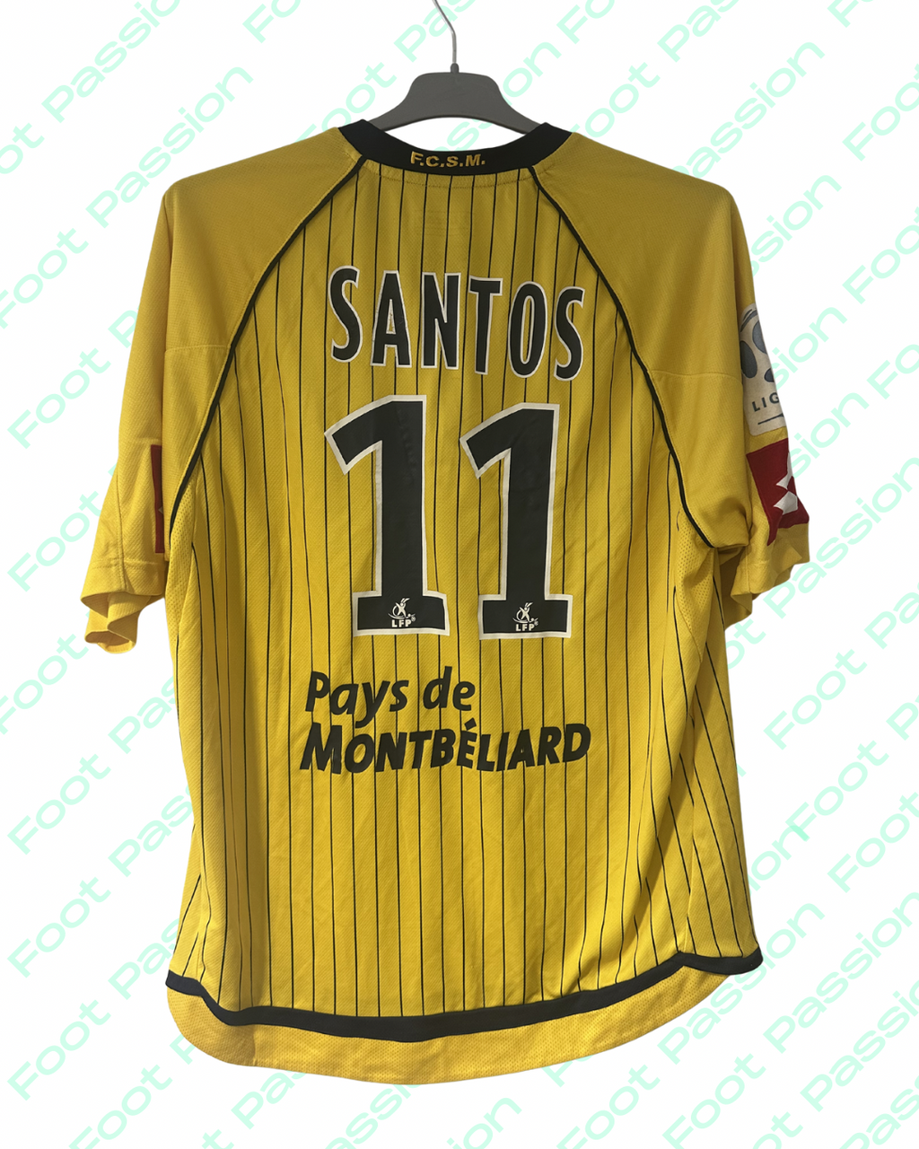 2009/10 - Sochaux Montbéliard FC Home Shirt - Dos Santos #11 (XL) - 6/10