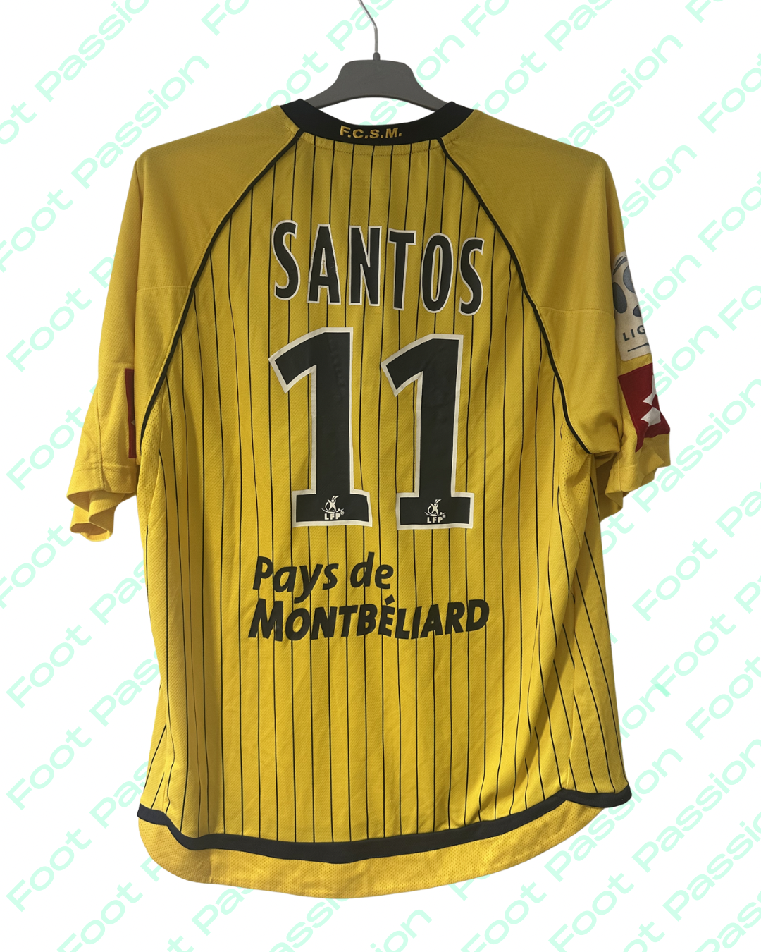 2009/10 - Sochaux Montbéliard FC Home Shirt - Dos Santos #11 (XL) - 6/10