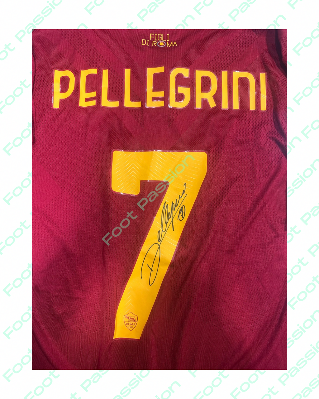 2022/2023 - AS Roma Home * Pellegrini #7 - Signed (L) - 9/10
