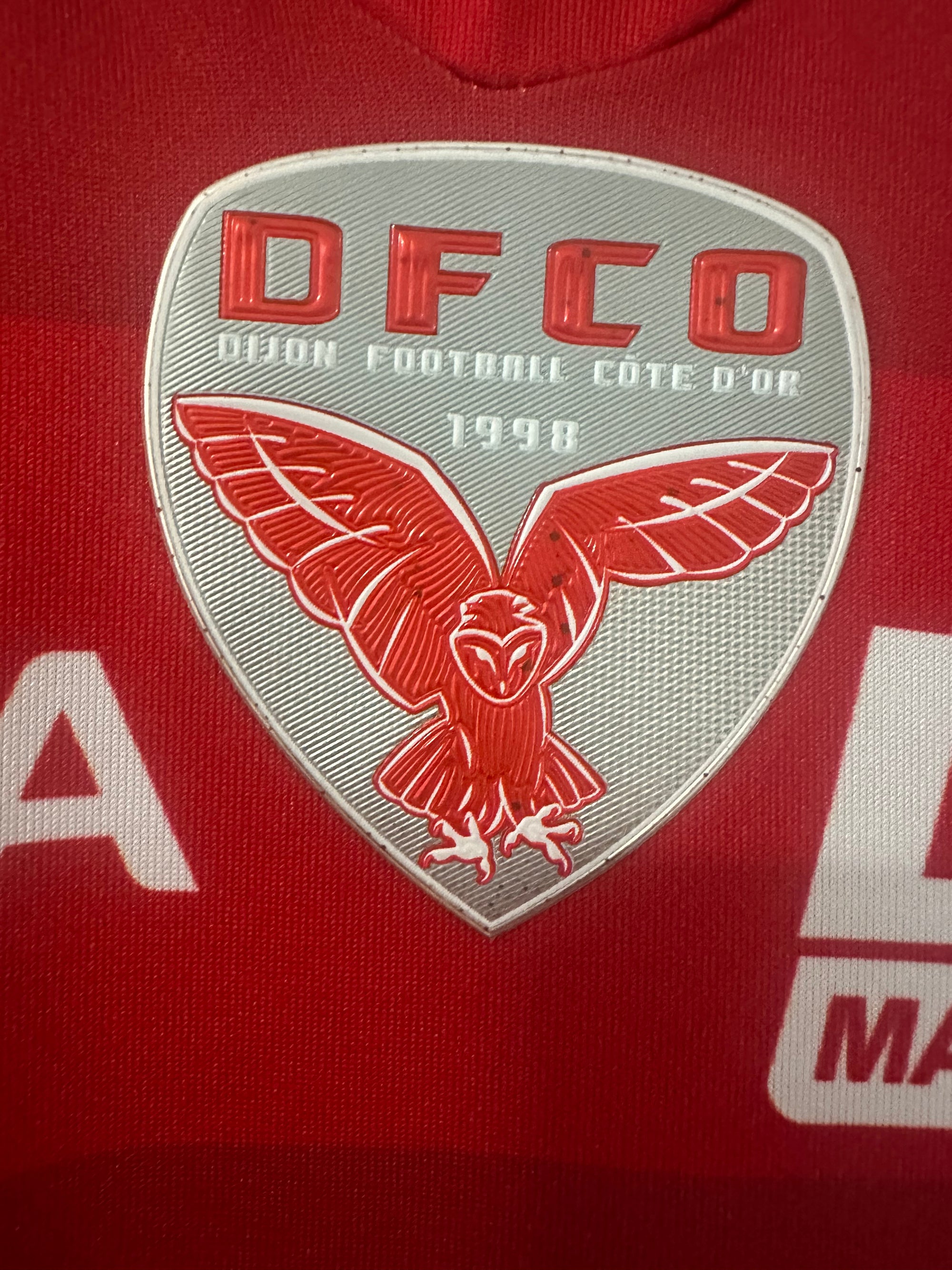2013/14 - Match issue / Worn - Dijon Home Shirt - Diabate #3 (M) - 7/10