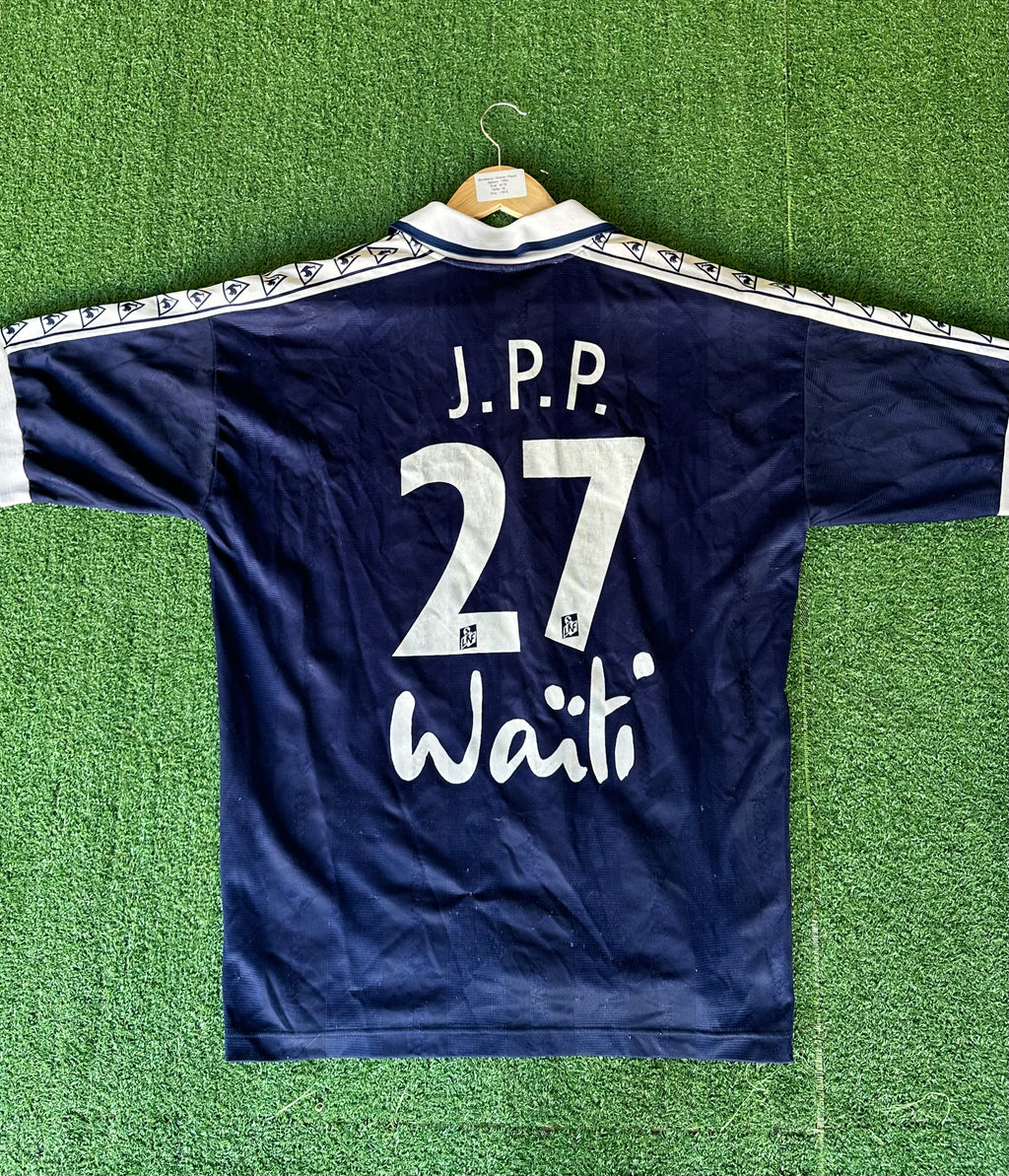 Maillot vintage Bordeaux 1995/96 – J.P.P. #27 – Le Coq Sportif