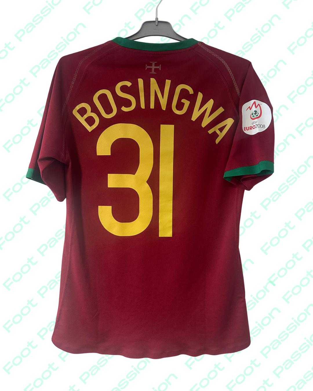2006/08 - Portugal Home Shirt - Player Issue - Bosingwa #31 (M) - 7/10