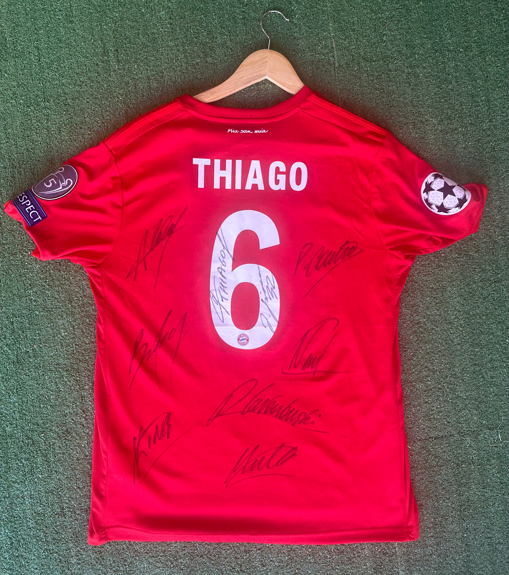 🟥 Maillot Officiel Bayern Munich – Thiago Alcantara #6 Signé