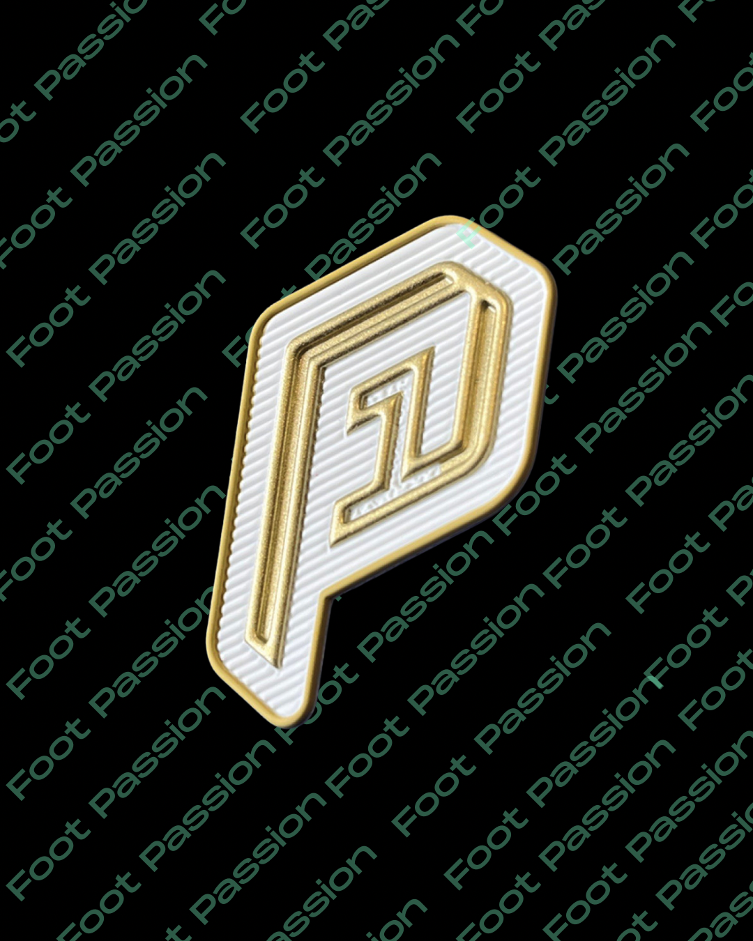 Badge Top Passeur L1 – Patch Officiel Football Blanc & Or