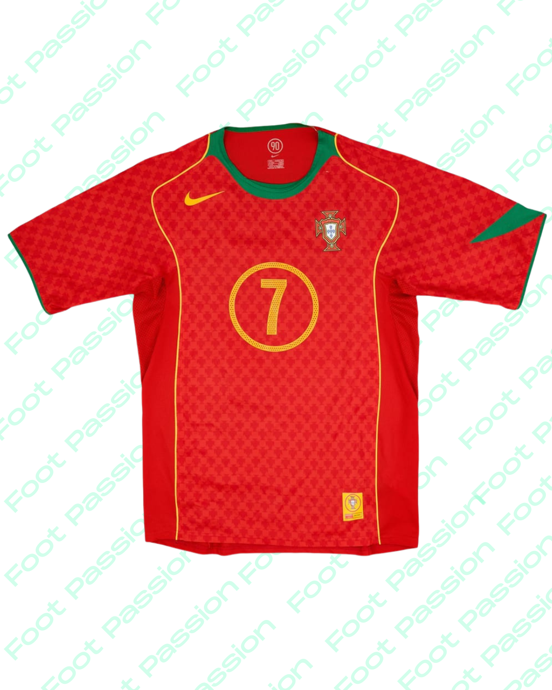 2004- Portugal Maillot domicile maillot match édition limitée 3962/5000 Figo #7 - 9/10 - (L)