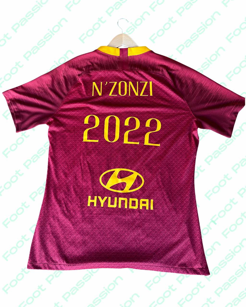 🟡🔴 Maillot AS Roma Domicile 2018/19 – Nzonzi #2022 (Nike – Collector Stock Pro)