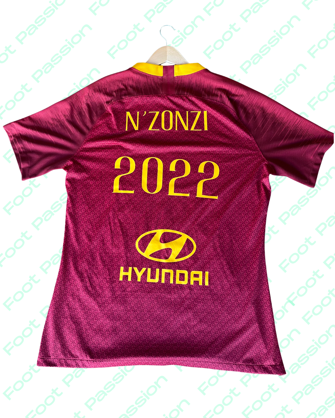 🟡🔴 Maillot AS Roma Domicile 2018/19 – Nzonzi #2022 (Nike – Collector Stock Pro)