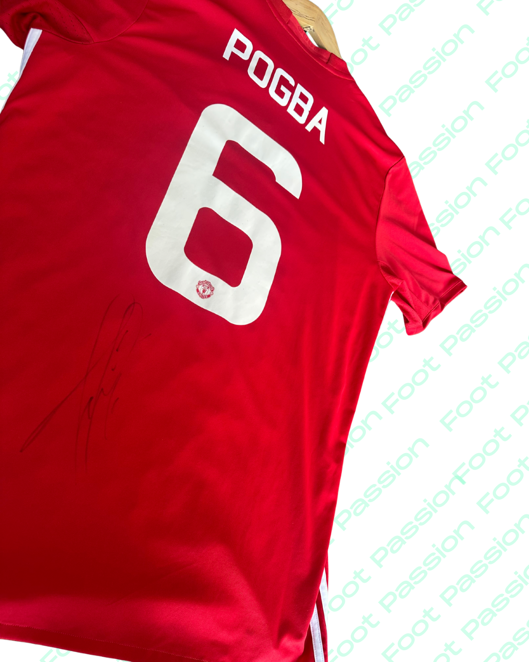 🔴 Maillot Manchester United - Paul Pogba #6 (signé)