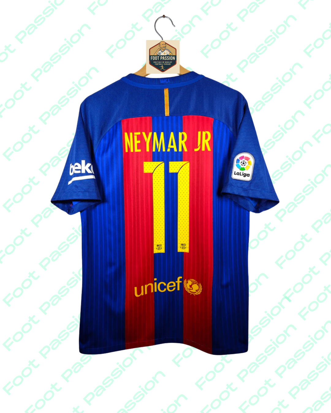 2016/17 Barcelona Home Shirt Neymar Jr #11 (S) - 8/10
