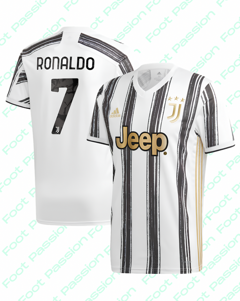 2020/21 Juventus Home Ronaldo #7 - (M) - 8/10