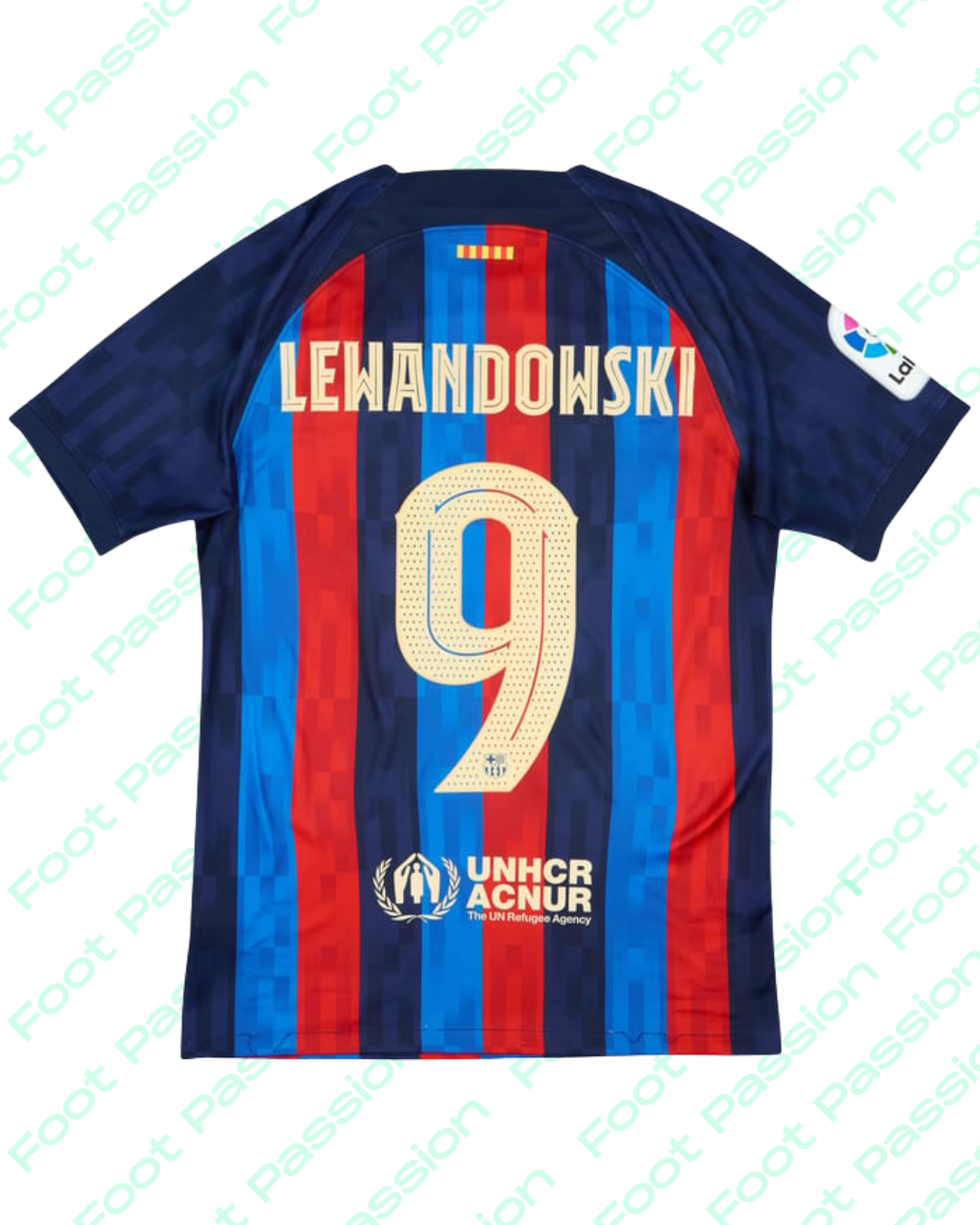2022/23 Barcelona Home -  Lewandowski #9 - (13/14ans) - 9/10